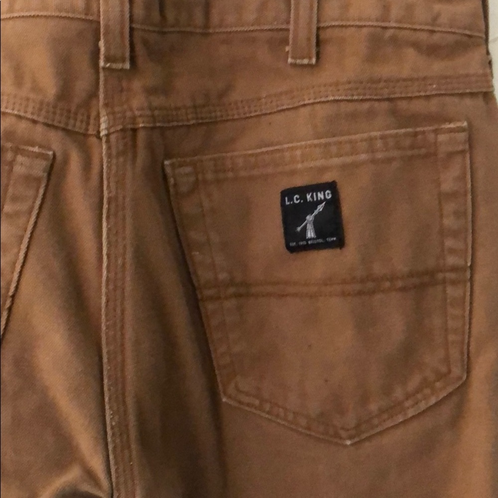 Pointer brand- L.C. King tan tapered leg pants